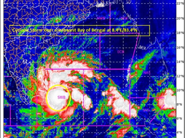 Cyclone Burevi: Storm Over Southwest Bay Of Bengal, Likely To Hit South ...